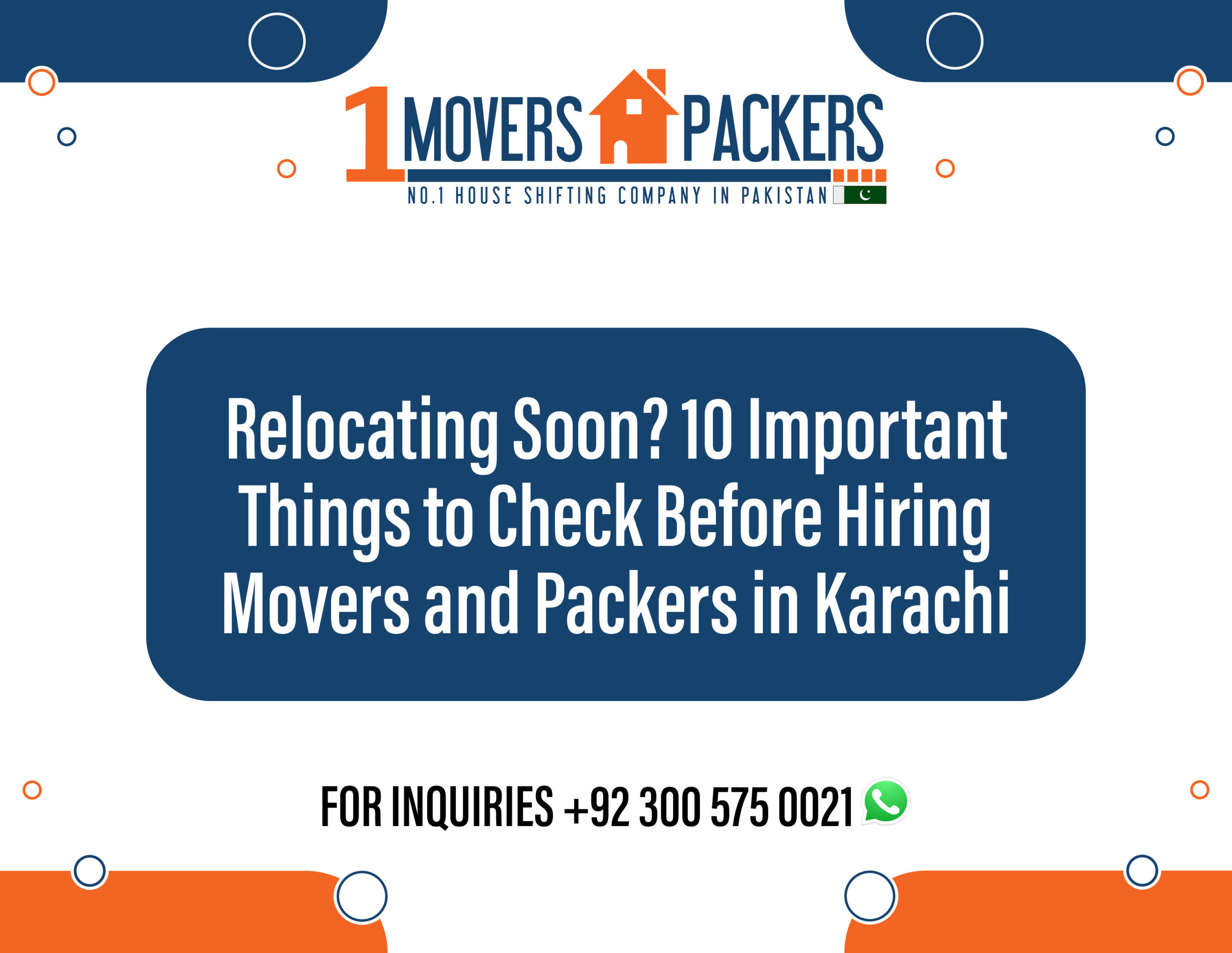 Relocating Soon? 10 Important Things to Check Before Hiring Movers and Packers in Karachi